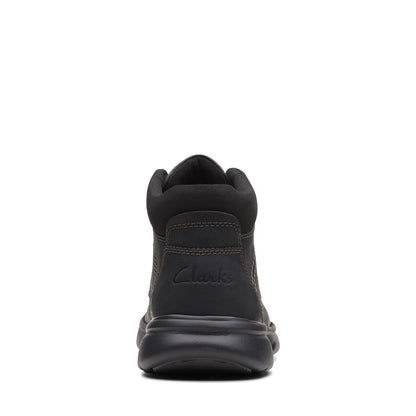 Clarks Bradley Mid 26168659 Mens Black Leather Lace Up Casual Dress Boots