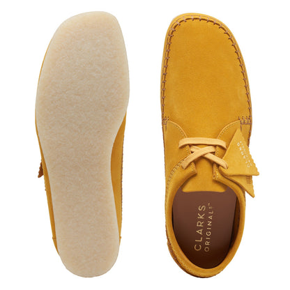 Clarks Weaver 26169439 Mens Yellow Suede Oxfords & Lace Ups Casual Shoes