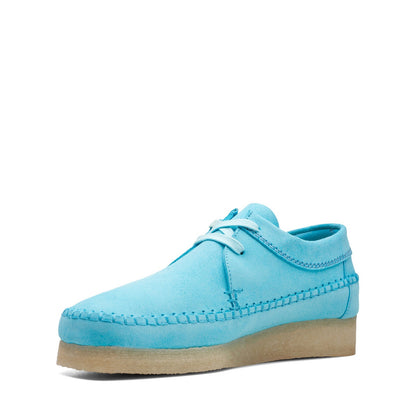 Clarks Weaver 26169444 Mens Blue Suede Oxfords & Lace Ups Casual Shoes