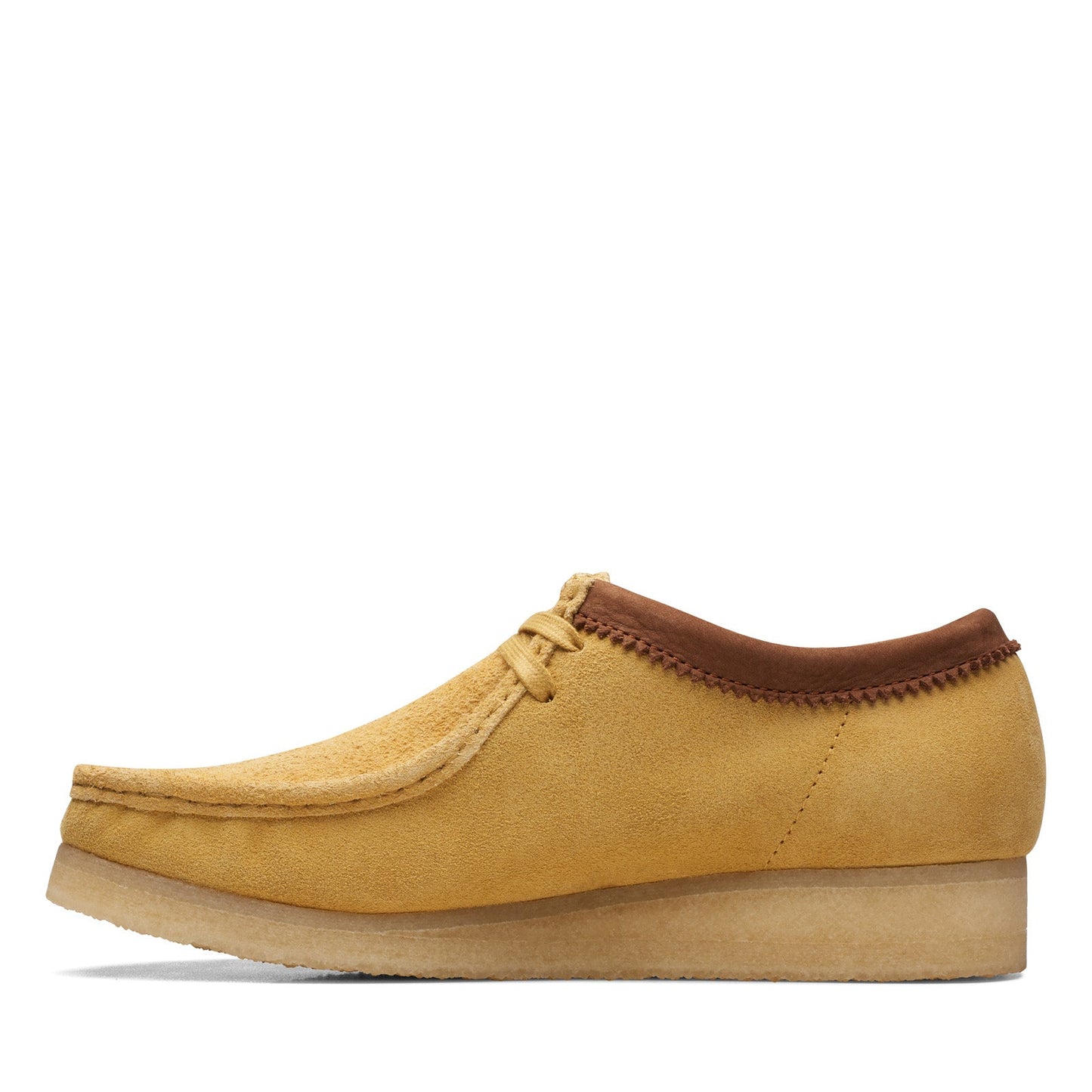 Clarks Wallabee 26170536 Mens Yellow Suede Oxfords & Lace Ups Casual Shoes
