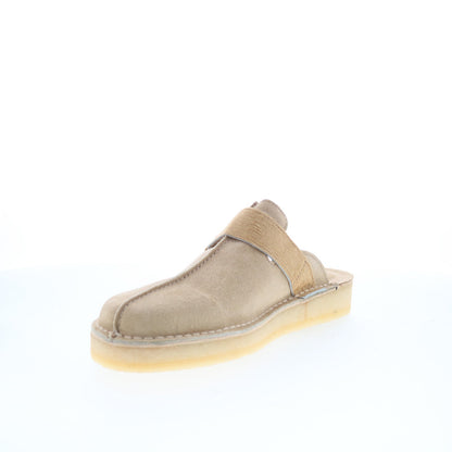 Clarks Trek Mule 26171989 Mens Gray Suede Mules Slippers Shoes