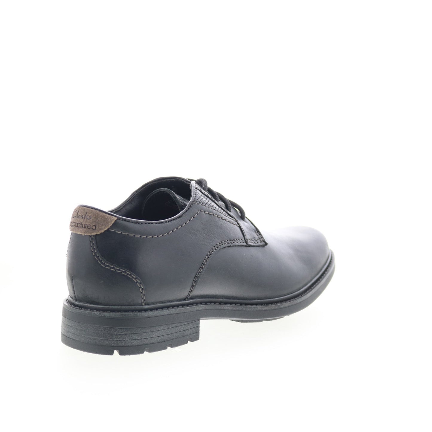 Clarks Un Shire Low 26174652 Mens Black Oxfords & Lace Ups Plain Toe Shoes