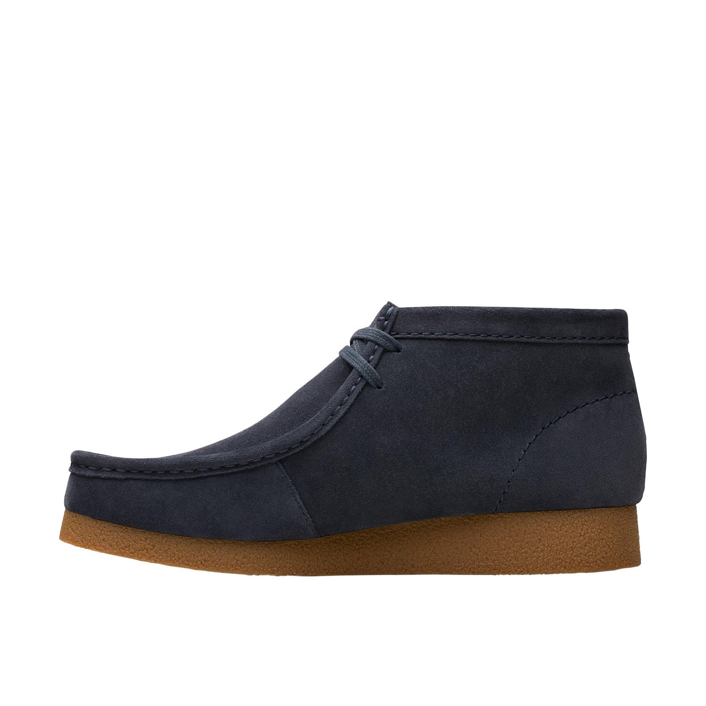 Clarks Wallabee Evo Boot 26178280 Mens Blue Suede Lace Up Chukkas Boots