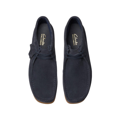 Clarks Wallabee Evo Boot 26178280 Mens Blue Suede Lace Up Chukkas Boots