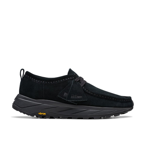 Clarks Walla Eden LO 26181120 Mens Black Suede Lifestyle Sneakers Shoes