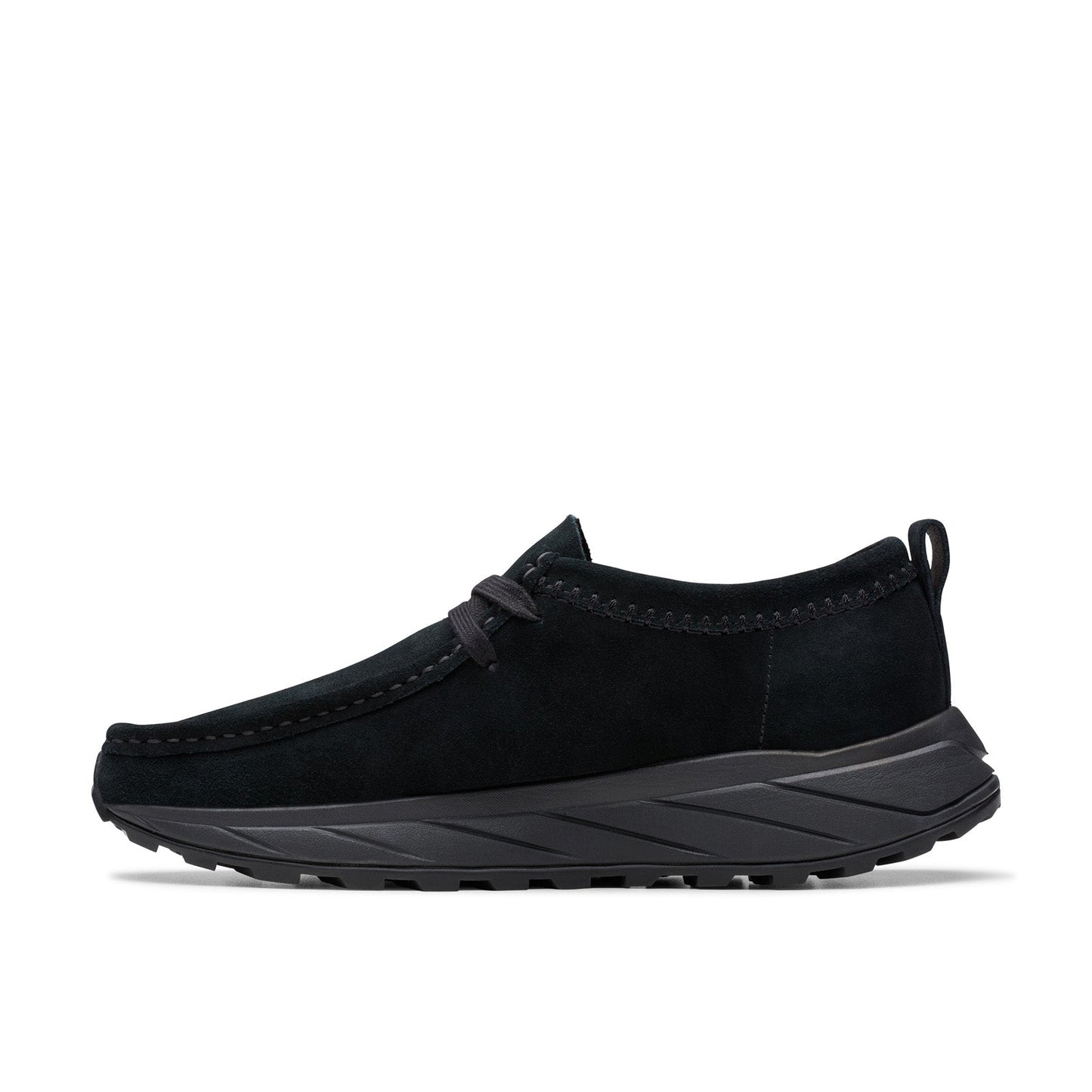 Clarks Walla Eden LO 26181120 Mens Black Suede Lifestyle Sneakers Shoes