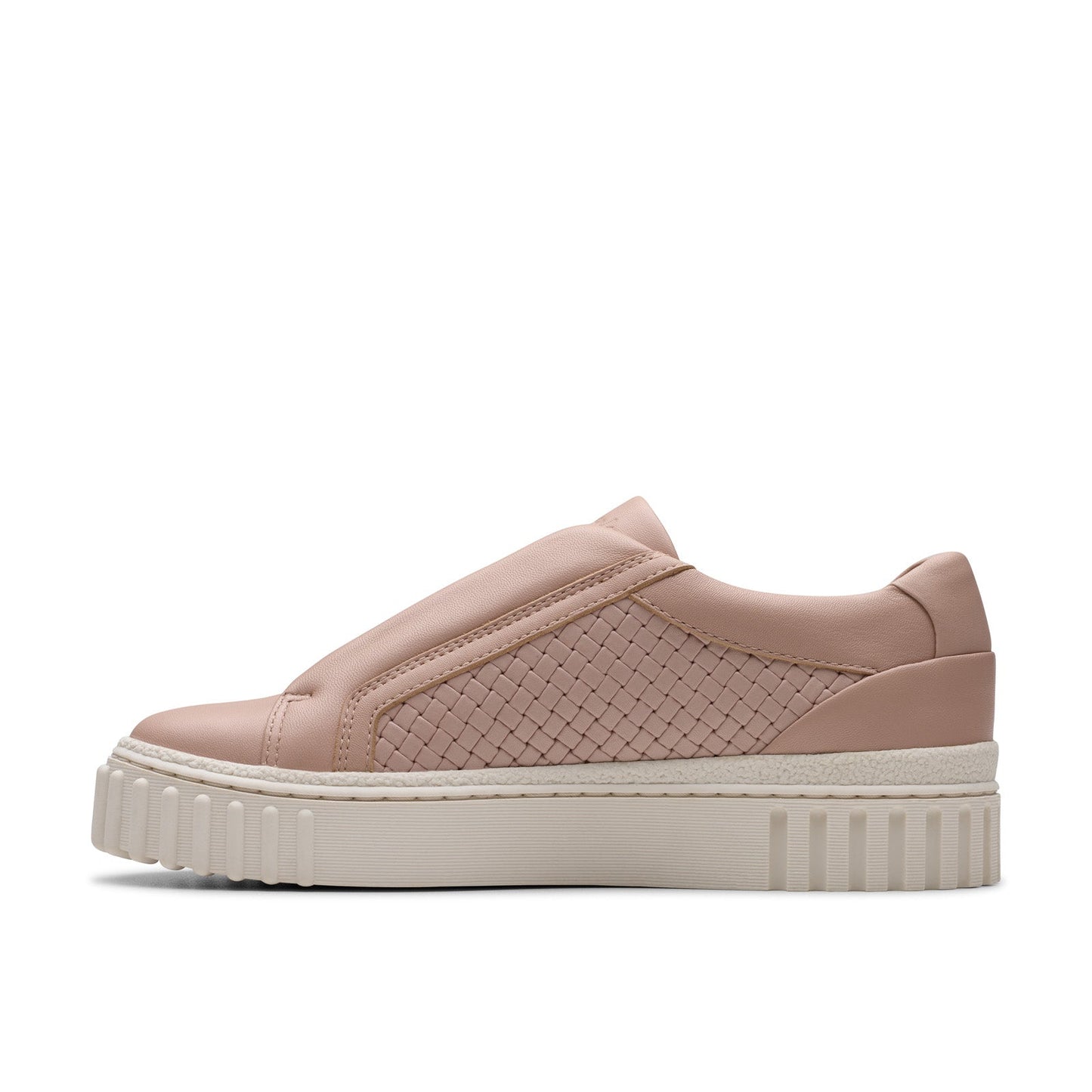 Clarks Mayhill Bay 26181206 Womens Pink Wide Lifestyle Sneakers Shoes