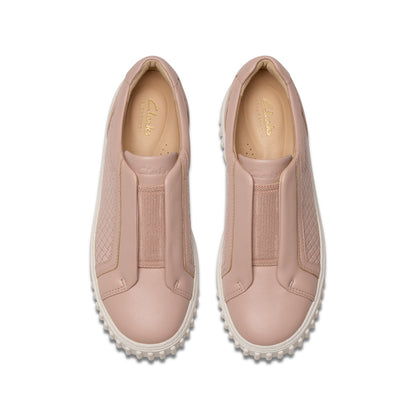 Clarks Mayhill Bay 26181206 Womens Pink Wide Lifestyle Sneakers Shoes