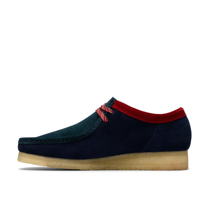 Clarks Wallabee 26182766 Mens Blue Suede Oxfords & Lace Ups Casual Shoes