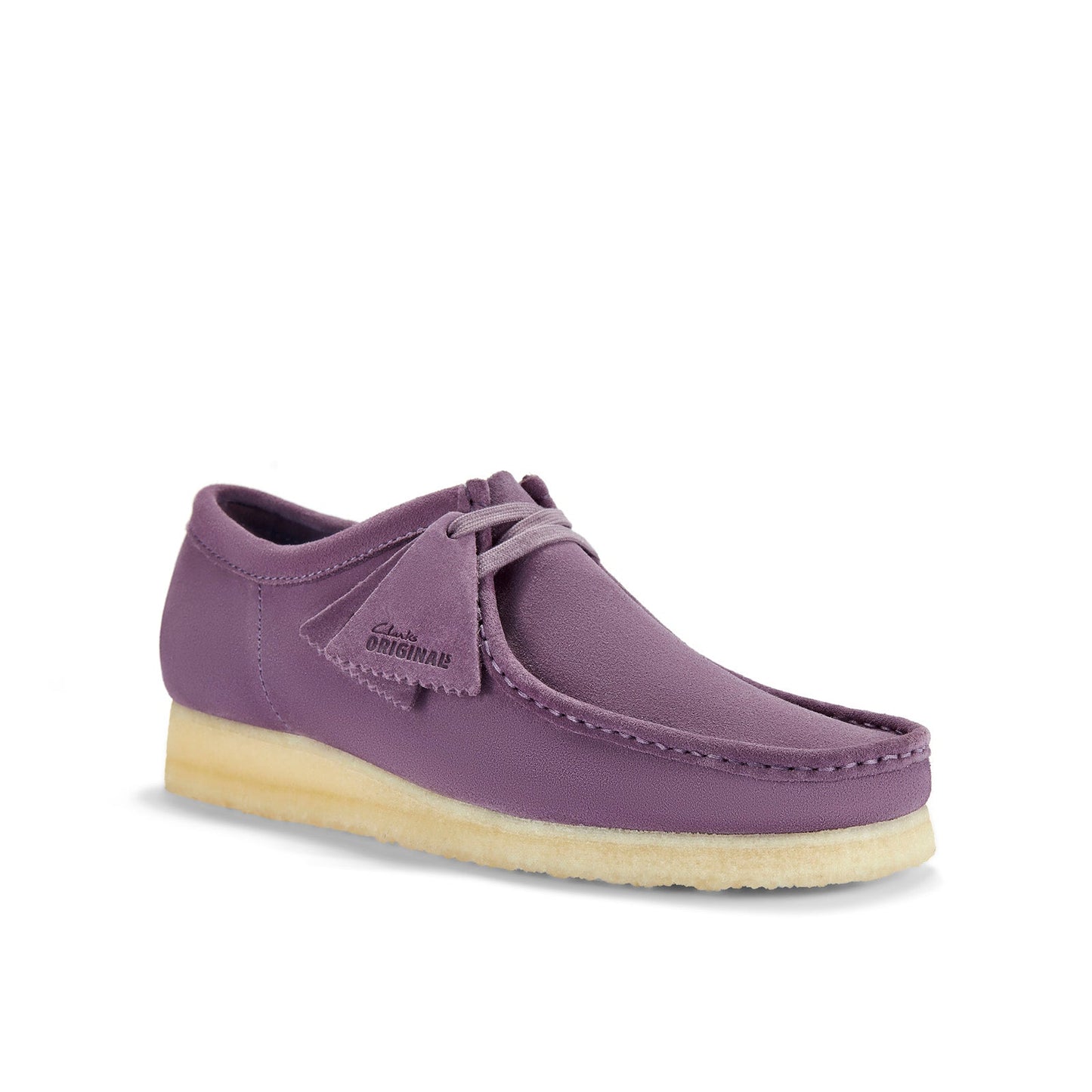Clarks Wallabee 26183759 Mens Purple Suede Oxfords & Lace Ups Casual Shoes