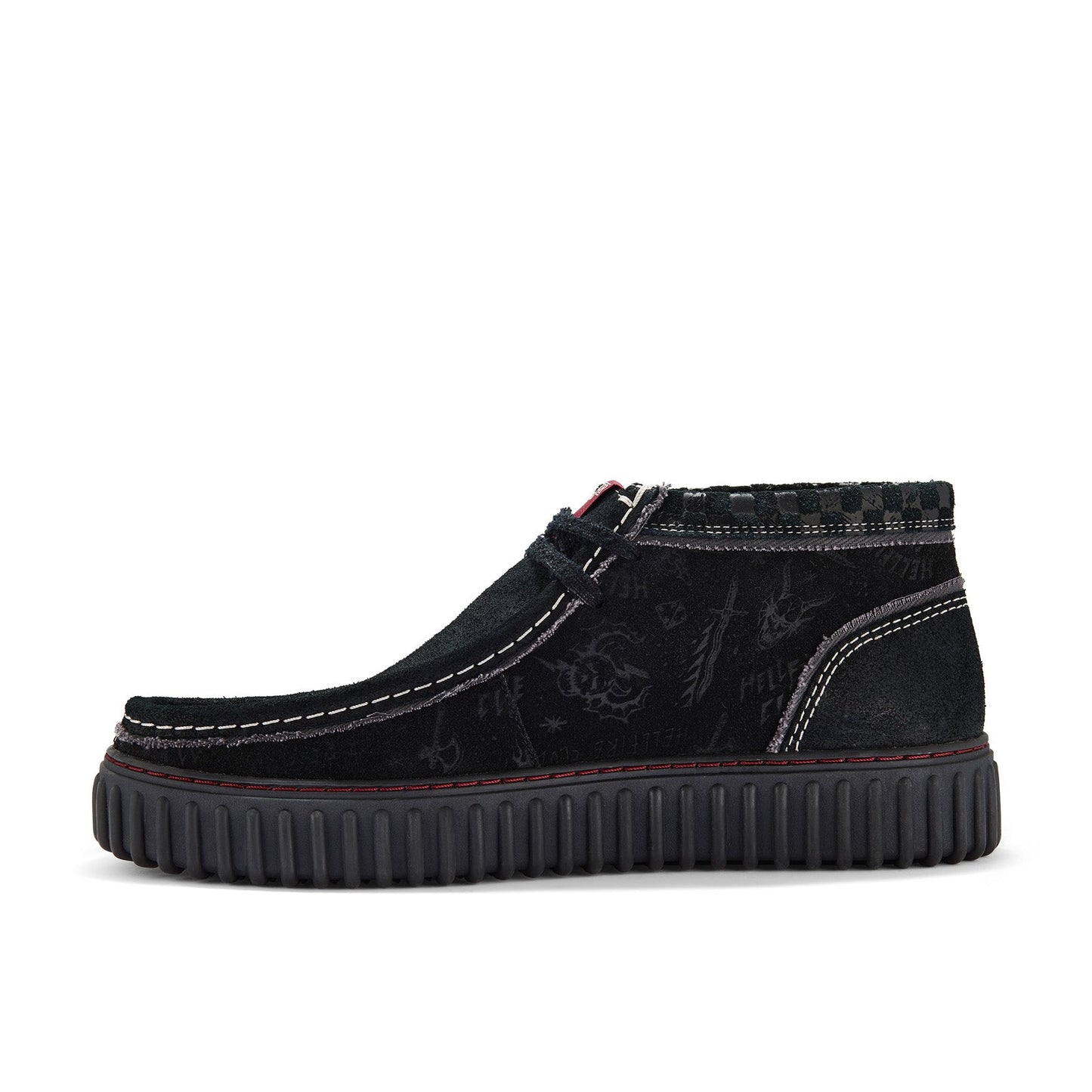 Clarks Torhill HI Stranger Things 26184650 Mens Black Suede Chukkas Boots