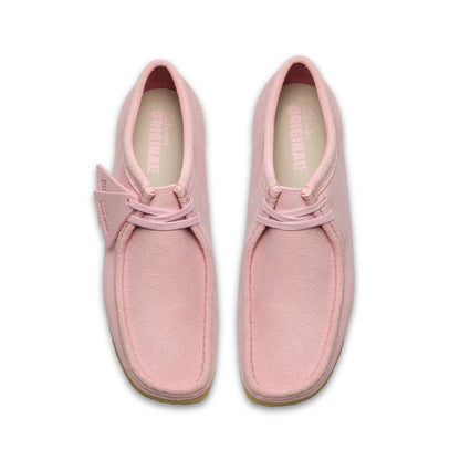 Clarks Wallabee 26185560 Mens Pink Suede Oxfords & Lace Ups Casual Shoes