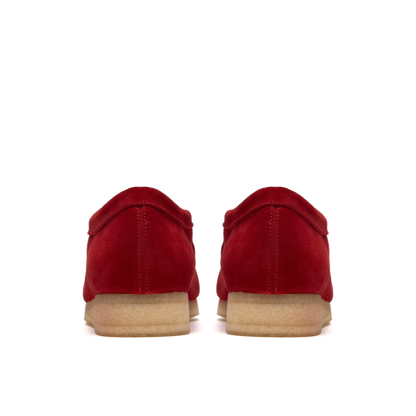 Clarks Wallabee 26186772 Mens Red Suede Oxfords & Lace Ups Casual Shoes