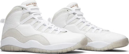 Nike Mens OVO x Air Jordan 10 Retro Sneakers - 'White'