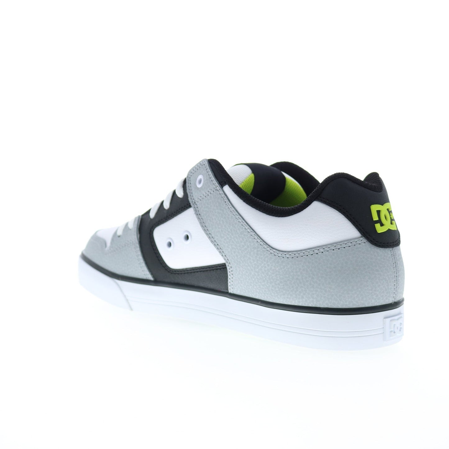 DC Pure 300660-WLM Mens White Leather Skate Inspired Sneakers Shoes