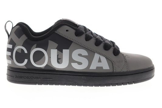 DC Court Graffik SE 300927-XSKS Mens Gray Skate Inspired Sneakers Shoes