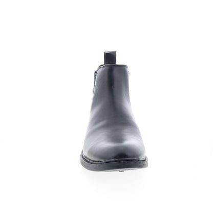 Rush By Gordon Rush Logan 301299 Mens Black Leather Slip On Chelsea Boots