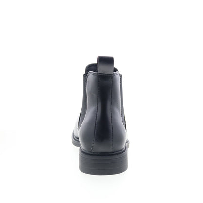 Rush By Gordon Rush Logan 301299 Mens Black Leather Slip On Chelsea Boots
