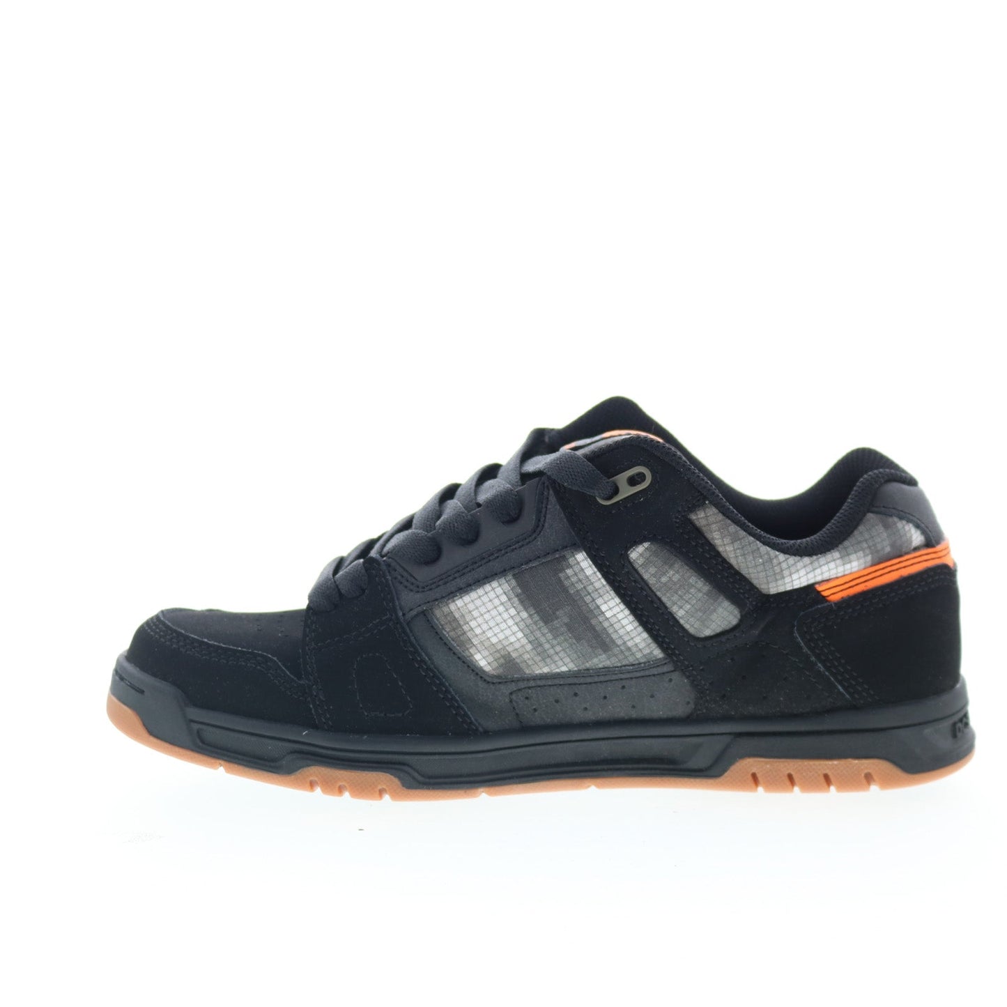 DC Stag 320188-BLO Mens Black Nubuck Lace Up Skate Inspired Sneakers Shoes