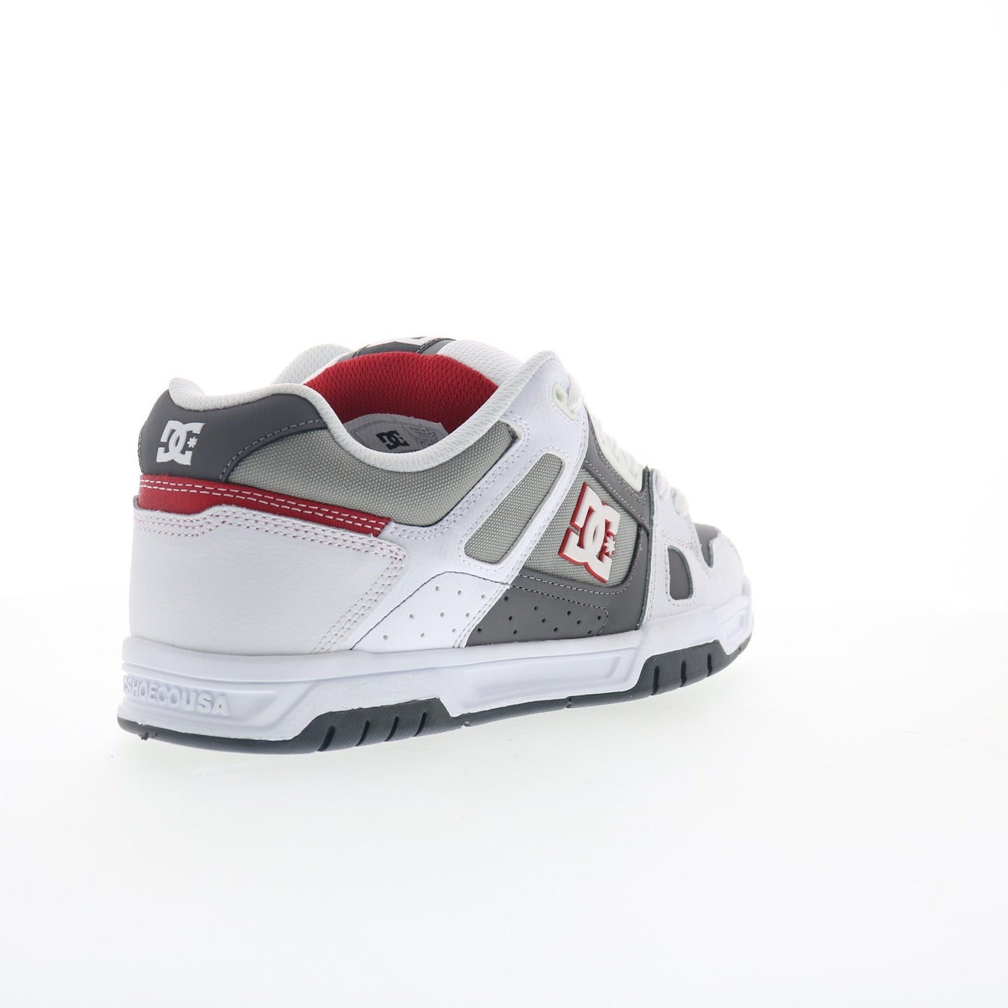 DC Stag 320188-XWSS Mens White Leather Skate Inspired Sneakers Shoes