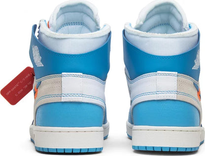 Nike Mens Off-White x Air Jordan 1 Retro High OG Sneakers - 'UNC'