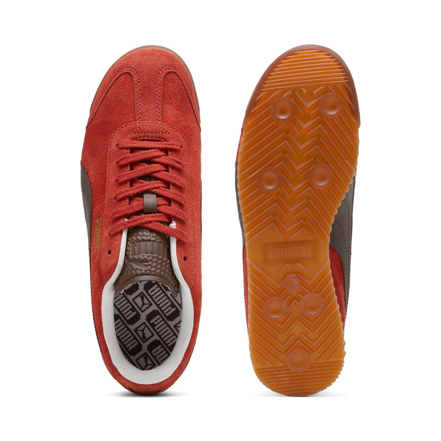 Puma Roma Suede 39863504 Mens Red Suede Lifestyle Sneakers Shoes
