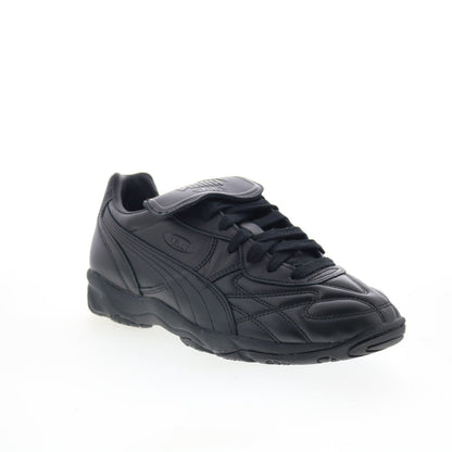 Puma King Indoor 40168311 Mens Black Leather Lifestyle Sneakers Shoes