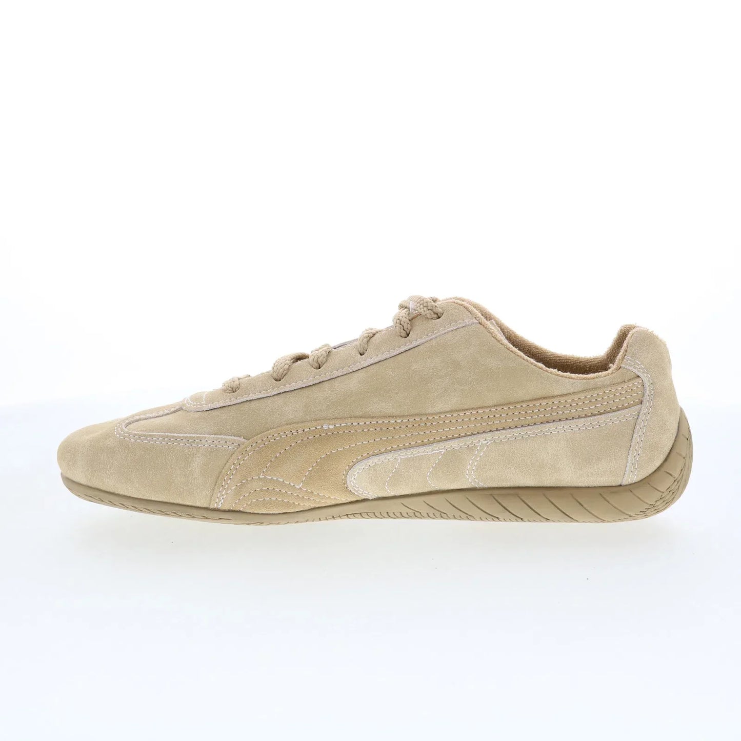Puma Speedcat Mat Play 40465601 Mens Beige Suede Lifestyle Sneakers Shoes