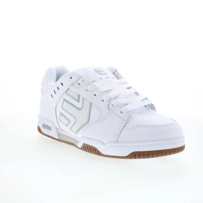 Etnies Faze 4101000537105 Mens White Suede Skate Inspired Sneakers Shoes