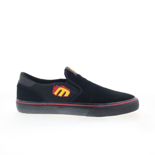 Etnies LO-Cut Slip X Santa Cruz Mens Black Skate Inspired Sneakers Shoes