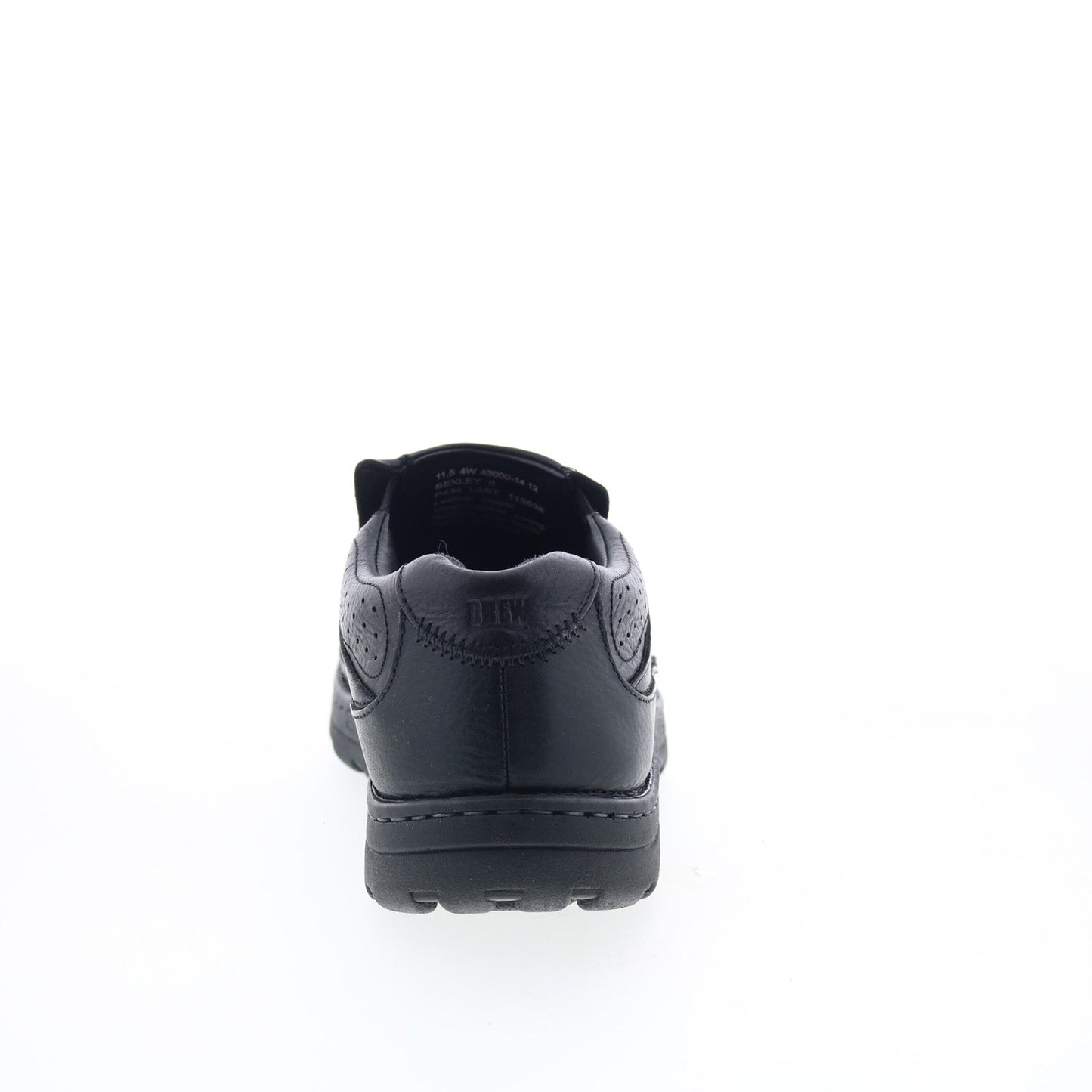 Drew Bexley II 43000-14 Mens Black Wide Leather Lifestyle Sneakers Shoes