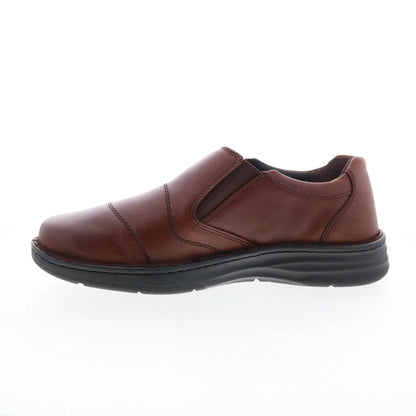Drew Fairfield 43906-83 Mens Burgundy Wide Loafers & Slip Ons Casual Shoes