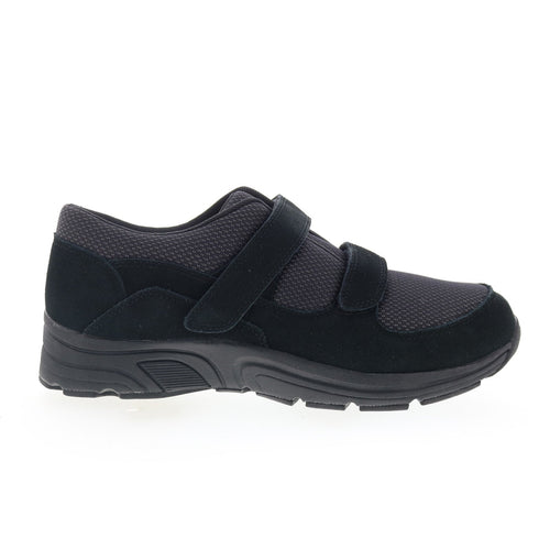 Drew Win 44001-19 Mens Black Wide Suede Lifestyle Sneakers Shoes