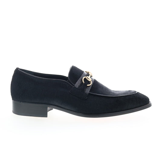 Mezlan Leather Horse Bit Loafer 4693-C Mens Black Leather Loafers Casual Shoes