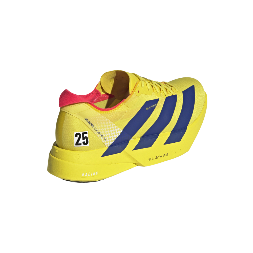 Adizero Adios Pro 4 Men's :Pure Sulfur | Lucid Blue