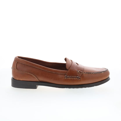T.B. Phelps Marco 523-10 Mens Brown Wide Loafers & Slip Ons Penny Shoes
