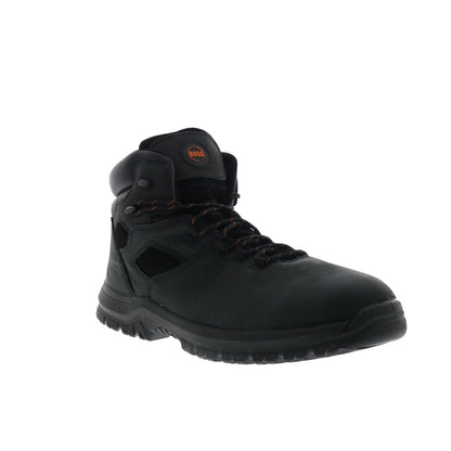 Hoss Lorne Soft Toe 60174 Mens Black Wide Leather Work & Safety Boots