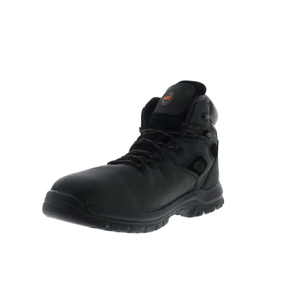 Hoss Lorne Soft Toe 60174 Mens Black Wide Leather Work & Safety Boots