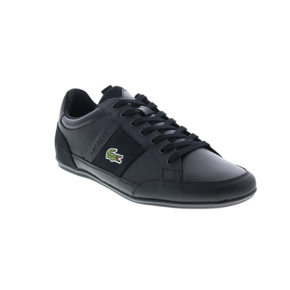Lacoste Chaymon Bl 22 2 CMA Mens Black Leather Lifestyle Sneakers Shoes