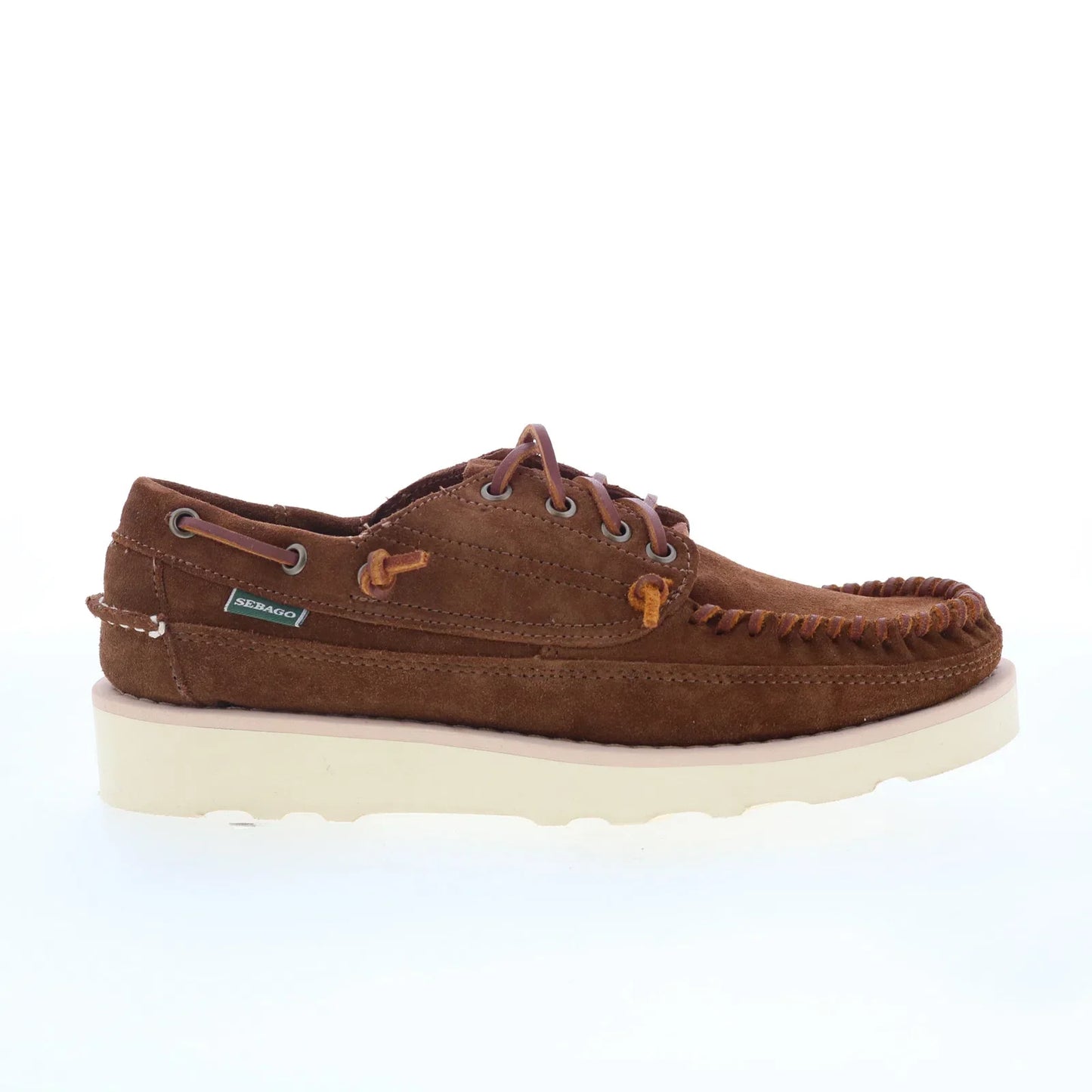 Sebago Keuka 70015R0-A7D Mens Brown Suede Loafers & Slip Ons Boat Shoes