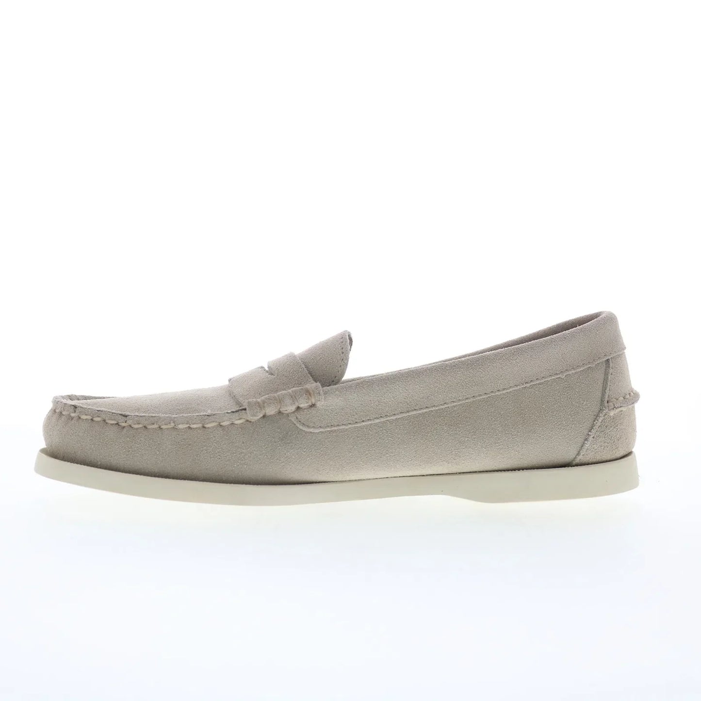 Sebago Dan Boat Flesh Out Mens Brown Suede Loafers & Slip Ons Penny Shoes