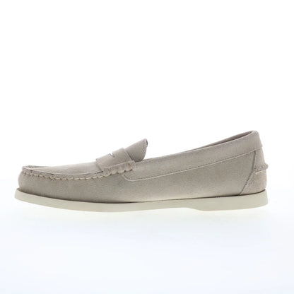 Sebago Dan Boat Flesh Out Mens Brown Suede Loafers & Slip Ons Penny Shoes