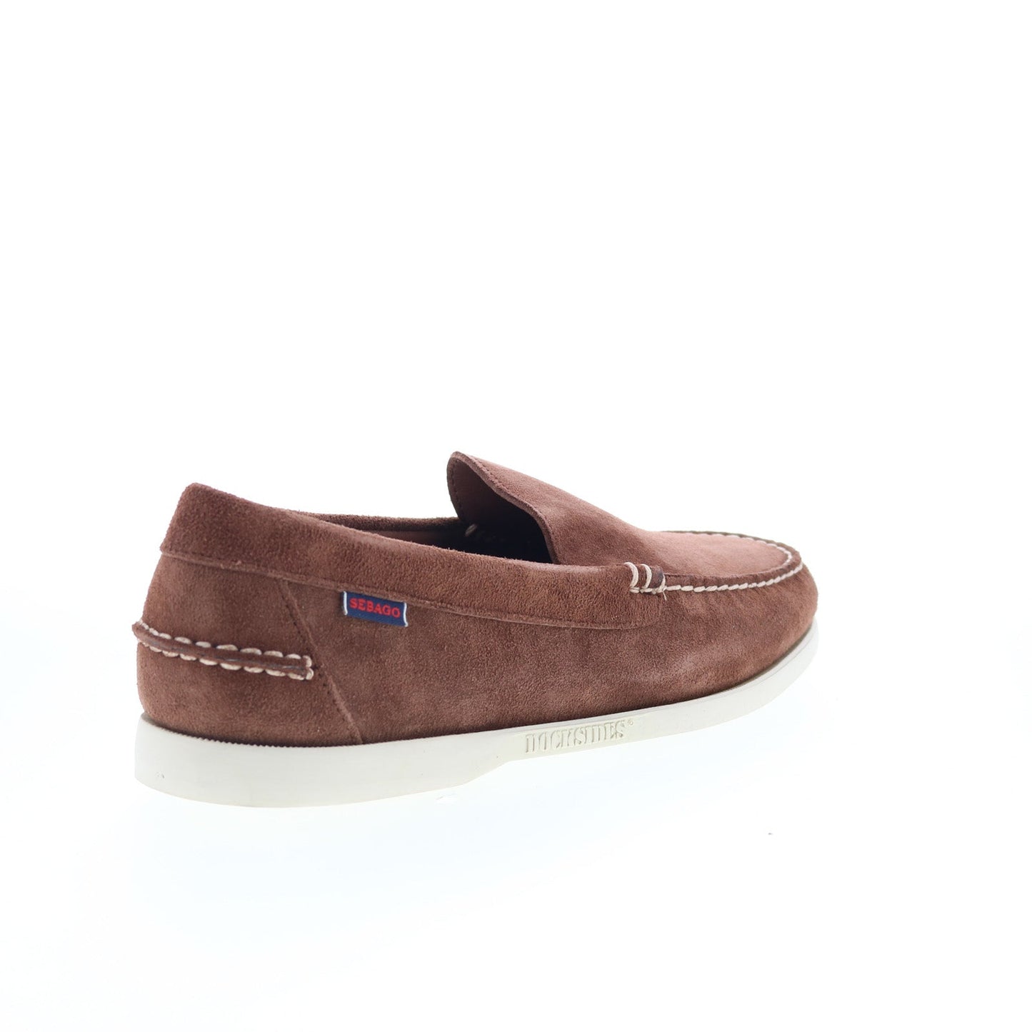 Sebago Frank Boat Roughout Mens Brown Suede Loafers & Slip Ons Casual Shoes