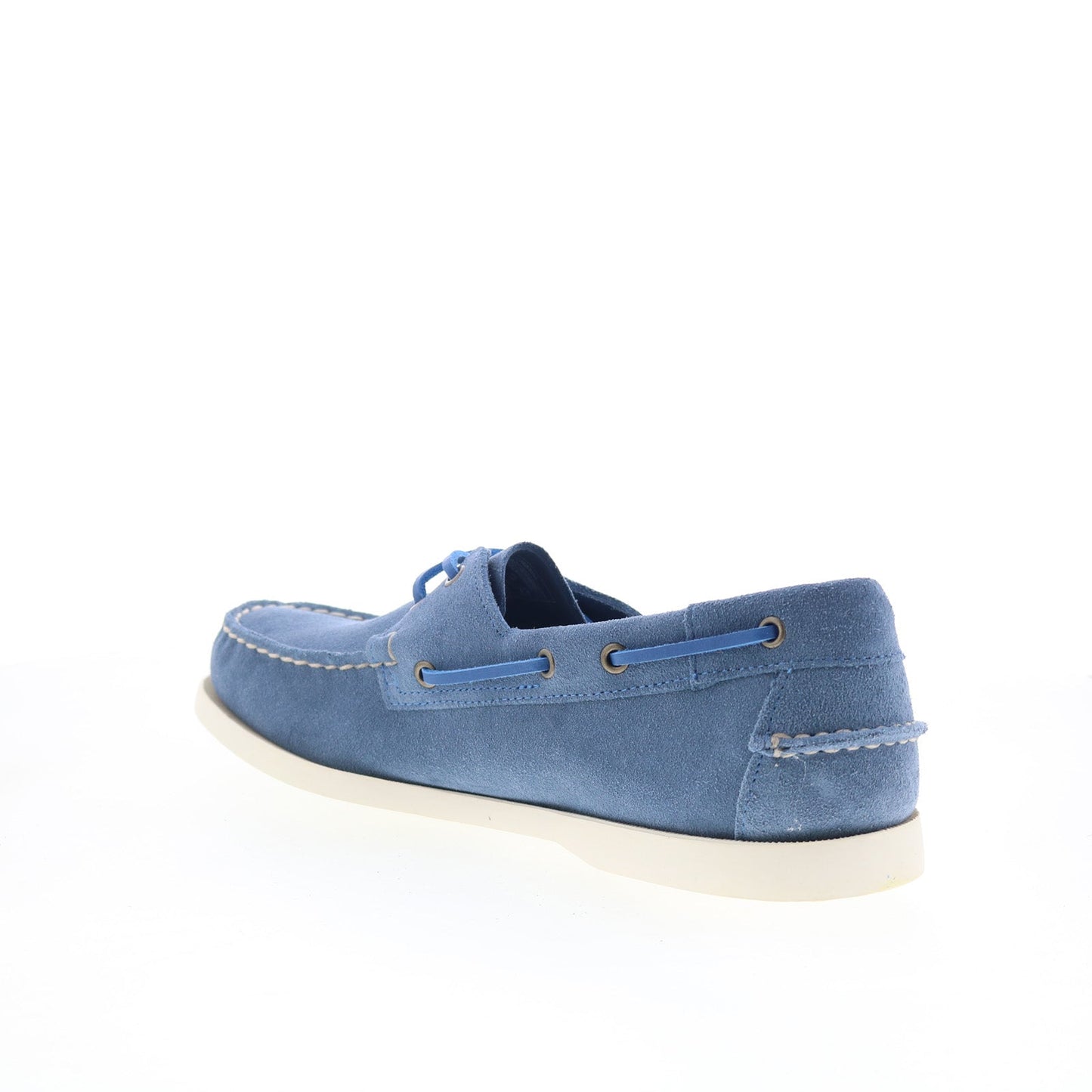 Sebago Portland Flesh Out Mens Blue Suede Loafers & Slip Ons Boat Shoes