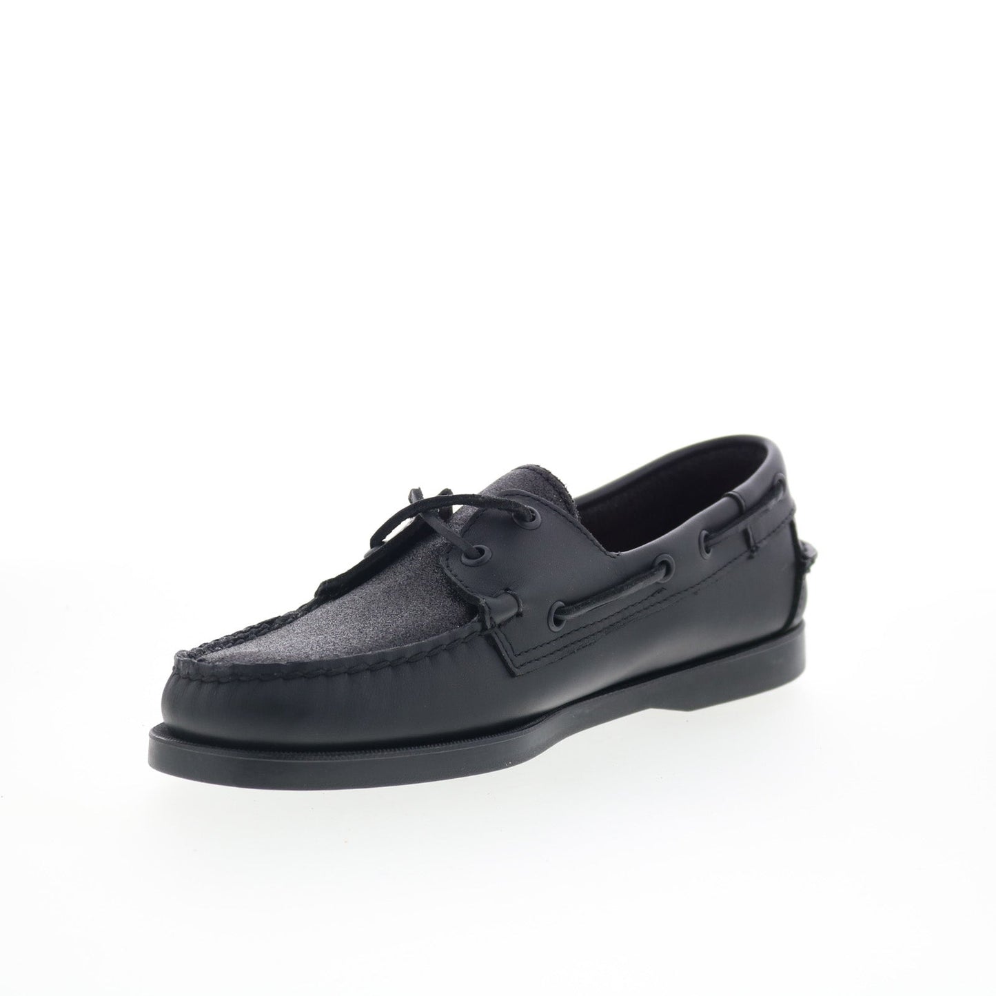 Sebago Portland Vamp Glitter Mens Black Loafers & Slip Ons Boat Shoes
