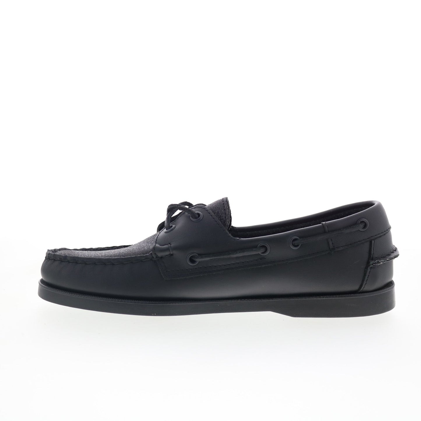 Sebago Portland Vamp Glitter Mens Black Loafers & Slip Ons Boat Shoes
