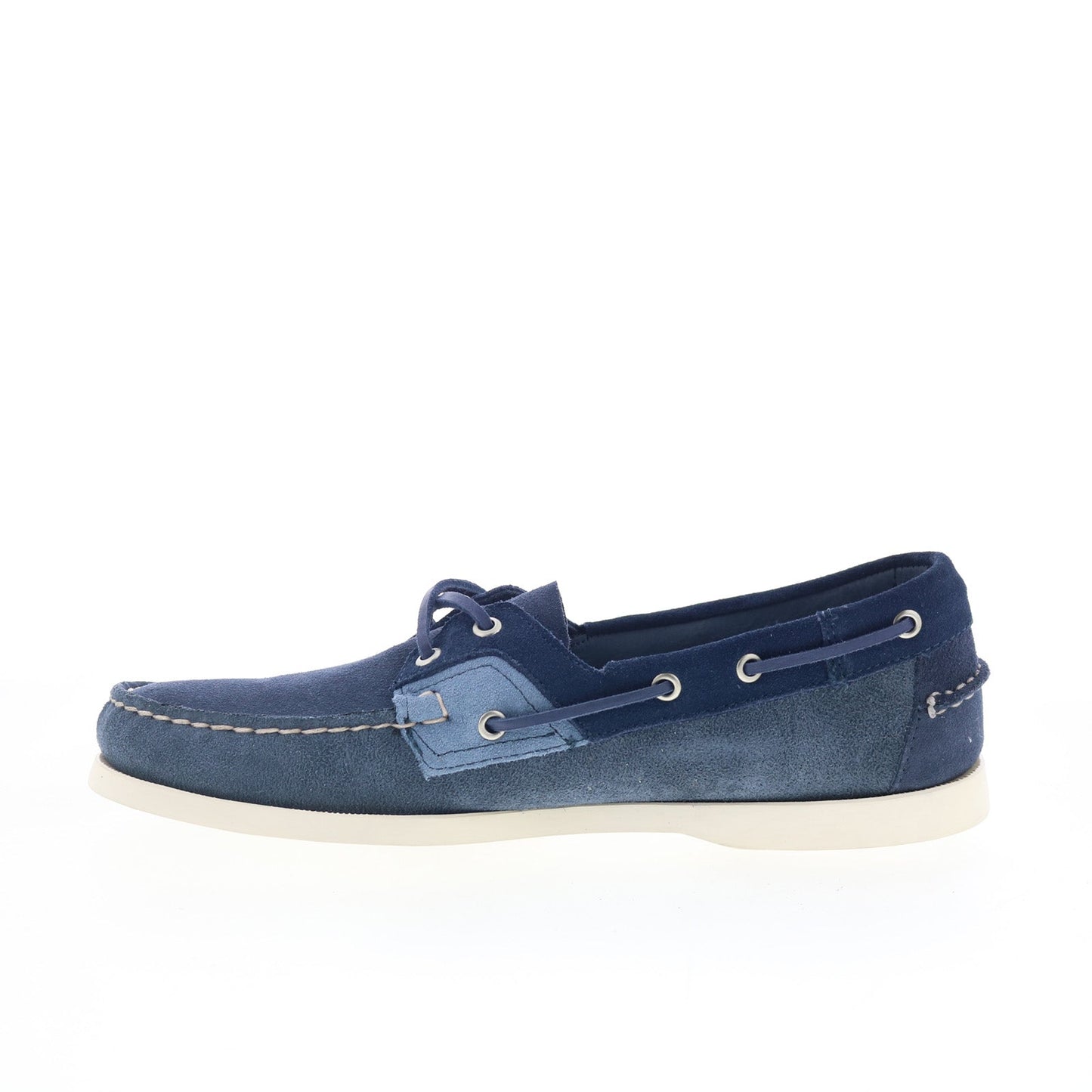 Sebago Ross Island JIB Shadow Mens Blue Suede Loafers & Slip Ons Boat Shoes