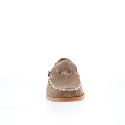 Sebago Scout Waxed Suede Mens Brown Suede Loafers & Slip Ons Boat Shoes
