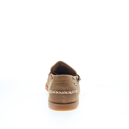 Sebago Scout Waxed Suede Mens Brown Suede Loafers & Slip Ons Boat Shoes