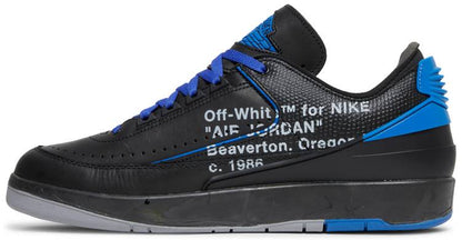 Nike Mens Off-White x Air Jordan 2 Retro Low SP Sneakers - 'Black Varsity Royal'